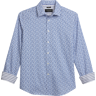 Pronto Uomo Big & Tall Men's Modern Fit Water Lilies Sport Shirt Blue - Size: 3XLT - Only Available at Men's Wearhouse - Blue - male