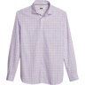 Joseph Abboud Men's Modern Fit Basket Check Sport Shirt Lavender - Size: Small - Lavender - male