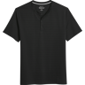 Awearness Kenneth Cole Men's Slim Fit Henley Black - Size: Large - Black - male