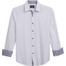 Con.Struct Men's Slim Fit Polka Dot Sport Shirt White - Size: Large - White - male
