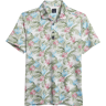 Con.Struct Men's Slim Fit Tropical Floral Performance Polo White - Size: XL - White - male