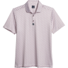 Con.Struct Big & Tall Men's Slim Fit Abstract Floral Performance Polo Lavender - Size: XXL - Lavender - male