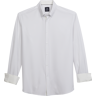 George Austin Big & Tall Men's Modern Fit Tonal Check Sport Shirt White - Size: LT - White - male