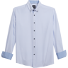 George Austin Big & Tall Men's Modern Fit Star Check Sport Shirt White - Size: LT - White - male