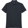 George Austin Big & Tall Men's Modern Fit Textured Stripe Polo Navy - Size: 3XLT - Navy - male