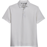 George Austin Big & Tall Men's Modern Fit Textured Stripe Polo White - Size: 3X - White - male