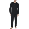Cosabella Men's Henley and Jogger Pajama Set Black - Size: Medium - Black - male