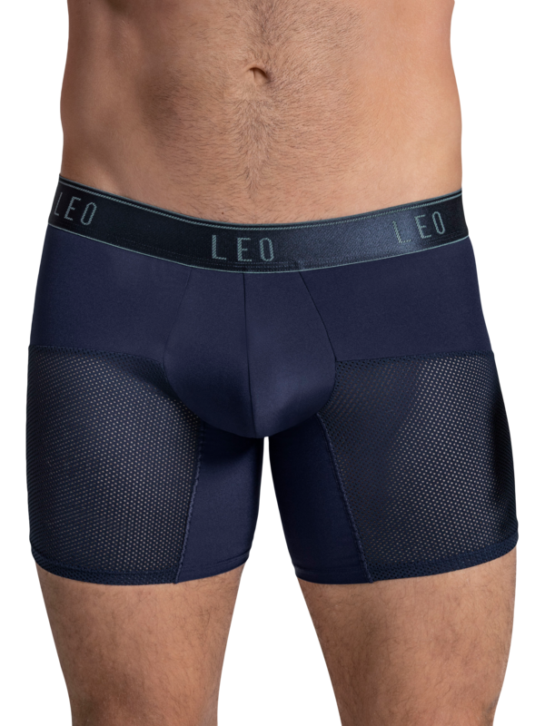Leo By Leonisa Men's Mesh Boxer Briefs Blue - Size: XL - Blue - male