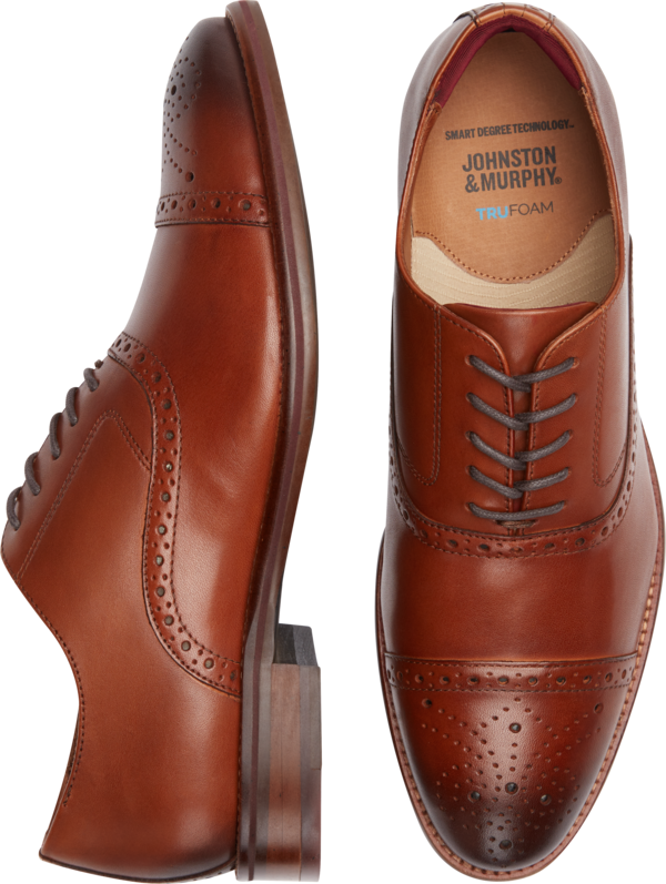 Johnston &Amp; Murphy Johnston & Murphy Men's Conard 2.0 Cap Toe Oxfords Tan - Size: 12 D-Width - Tan - male