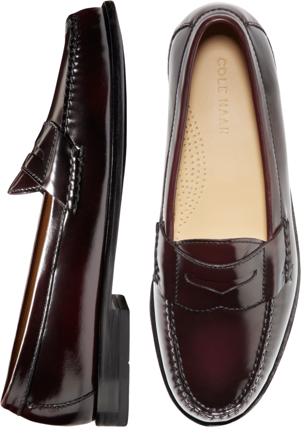 Cole Haan Men's Pinch Grand Casual Penny Loafers Burgundy - Size: 12 D-Width - Dark Red - male