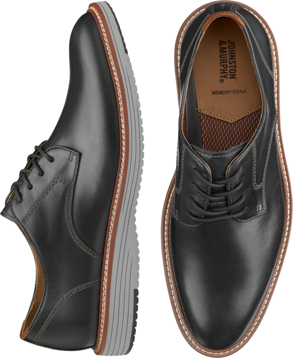 Johnston &Amp; Murphy Johnston & Murphy Men's Upton Plain Toe Oxfords Black - Size: 9 D-Width - Black - male