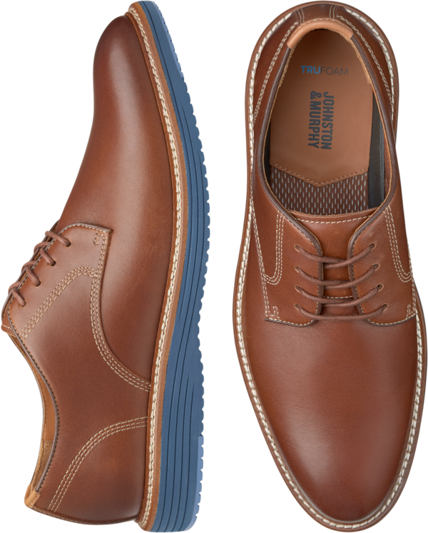 Johnston &Amp; Murphy Johnston & Murphy Men's Upton Plain Toe Oxfords Tan - Size: 10.5 D-Width - Tan - male