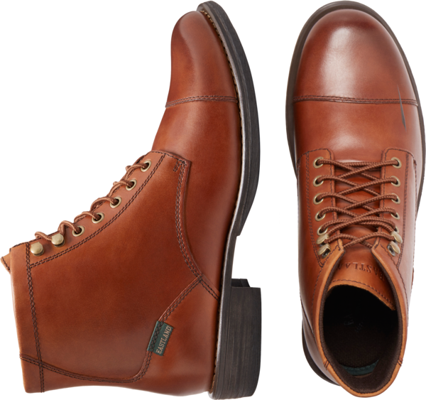 Eastland Men's High Fidelity Cap Toe Lace Up Boots Cognac - Size: 14 D-Width - Brown - male