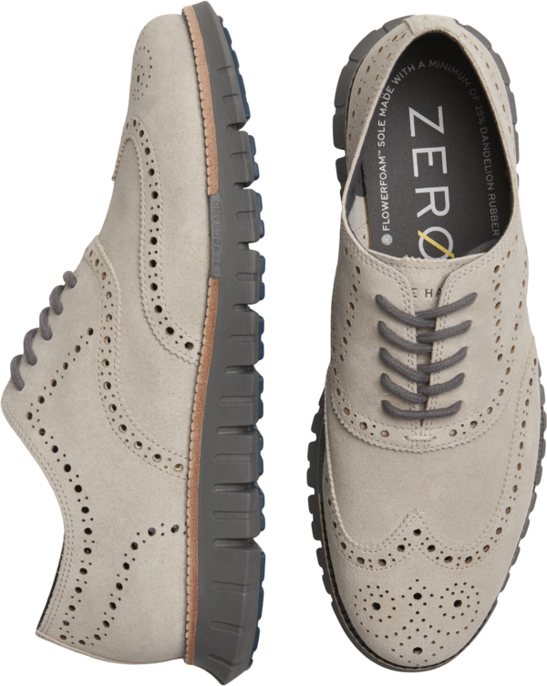 Cole Haan Men's Zerogrand Remastered Wingtip Oxfords Dove Gray - Size: 11 D-Width - Gray - male