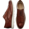 Cole Haan Men's Original Grand Wingtip Oxford Dress Sneakers Cognac/Ivory - Size: 7 1/2 EE-Width - Cognac/Ivory - male