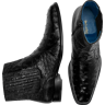 Belvedere Men's Roger Ostrich Chelsea Boots Black - Size: 9 1/2 D-Width - Black - male