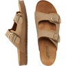 Eastland Men's Cambridge Double Buckle Slide Sandals Khaki Suede - Size: 10 D-Width - Khaki Suede - male