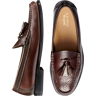 G.H.BASS Men's Larkin Tassel Brogue Weejuns® Moc Toe Loafers Brown - Size: 10.5 D-Width - Brown - male