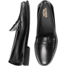 G.H.BASS Men's Larson Weejuns® Moc-Toe Slip-On Loafers Black - Size: 8 D-Width - Black - male