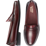 G.H.BASS Men's Larson Weejuns® Moc-Toe Slip-On Loafers Burgundy - Size: 8.5 D-Width - Dark Red - male