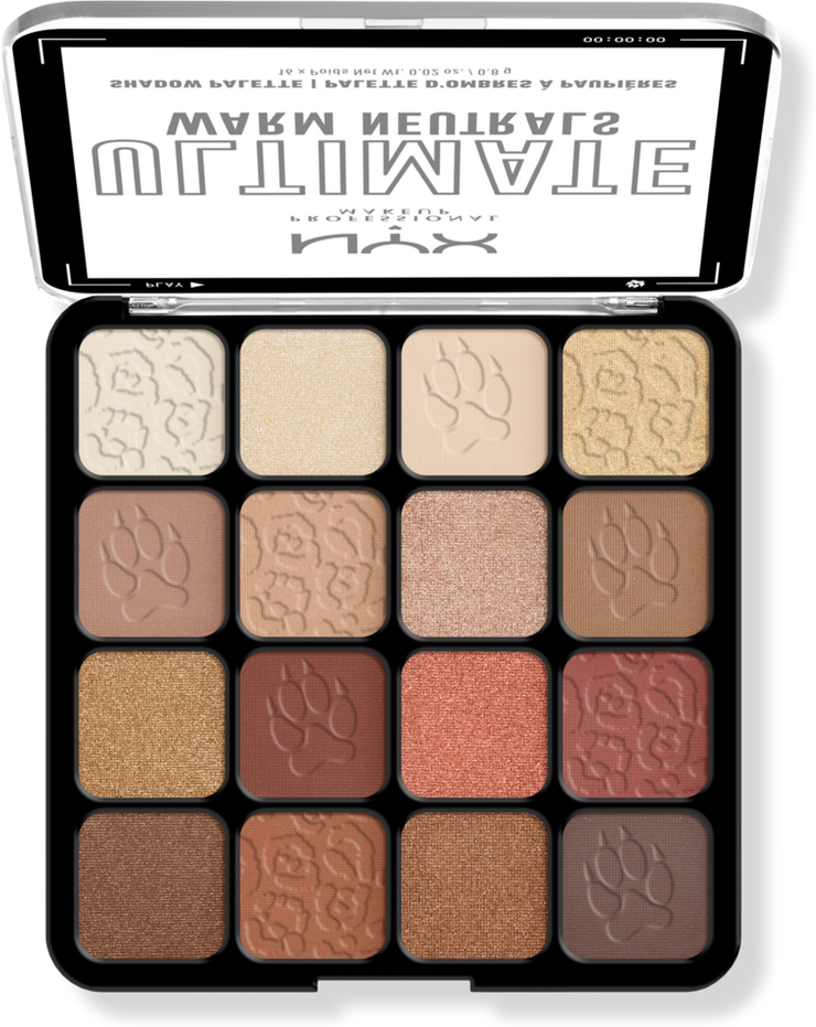 NYX Professional Makeup Ultimate Color Shadow Palette Warm Neutrals