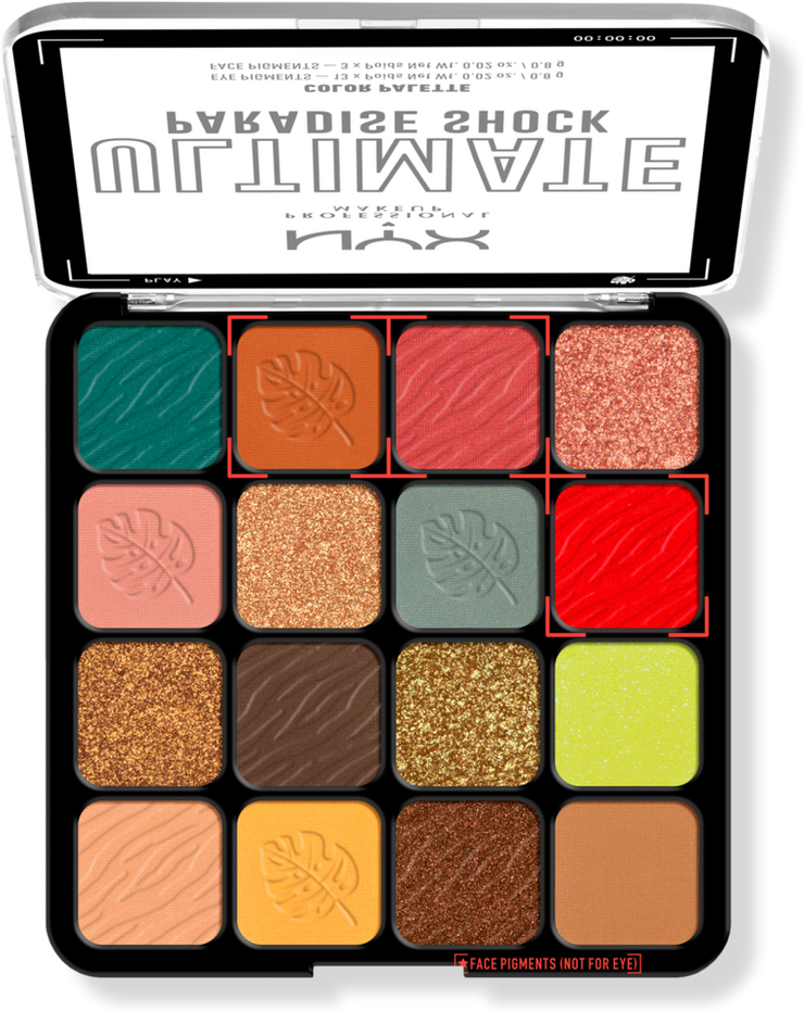 NYX Professional Makeup Ultimate Color Shadow Palette Paradise Shock