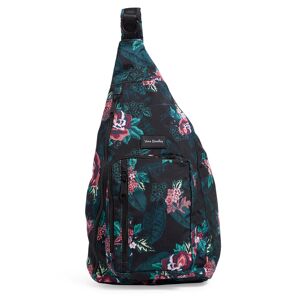 Vera Bradley ReActive Sling Backpack Women in Rose Foliage Black/Pink