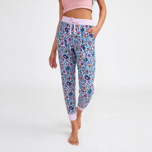 Vera Bradley Jogger Pajama Pants Women in Cloud Vine Multi Purple/Blue Small