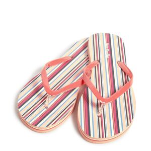Vera Bradley Flip Flops Women in Bohemian Stripe Pink/Blue Small