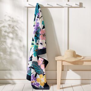 Vera Bradley Oversized Beach Towel in Island Floral White/Green