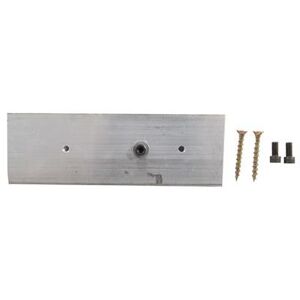 Stock Shop Rifle Thin Singlepoint Butt Plate - Thin Singlepoint Butt Plate Silver Aluminum