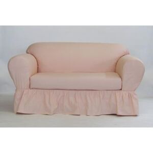 Classic Slipcovers Ruffled 2-Pc. Slipcover by Classic Slipcovers in Pink (Size SOFA)