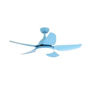 Costway 42 Inch Kid Ceiling Fan with LED Light and Color Temperature Remote Control-Blue