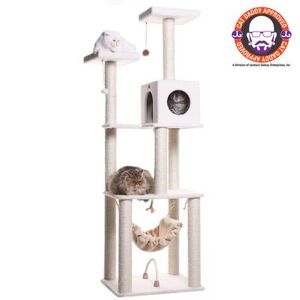 Armarkat Ivory Cat Tree With Levels, Rope SwIng, Hammock, Condo, and Perch by Armarkat in Ivory