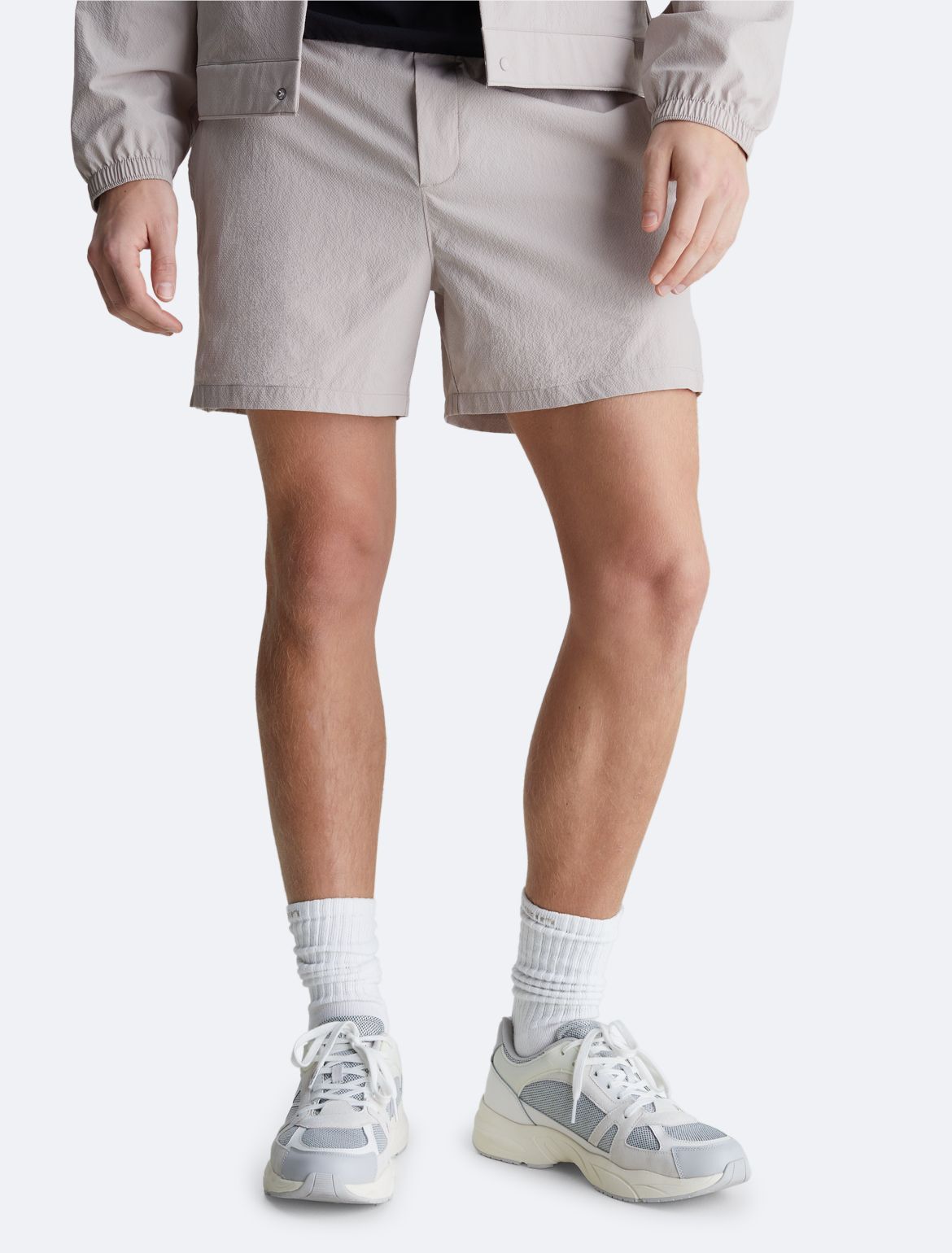 Calvin Klein Men's CK Sport Future Icon Woven Shorts - Grey - L