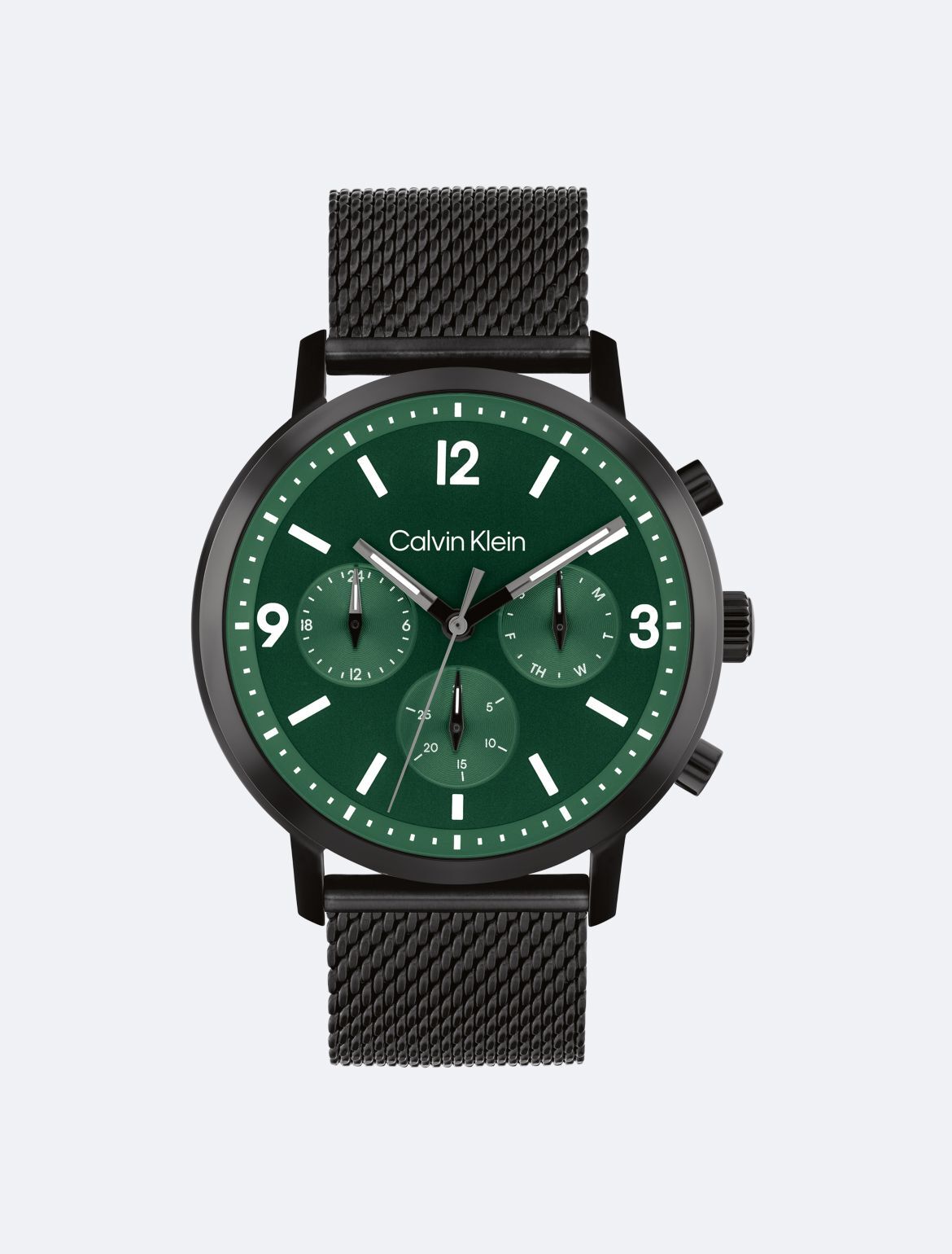 Calvin Klein Men's Bold Multifunction Mesh Bracelet Watch - Green