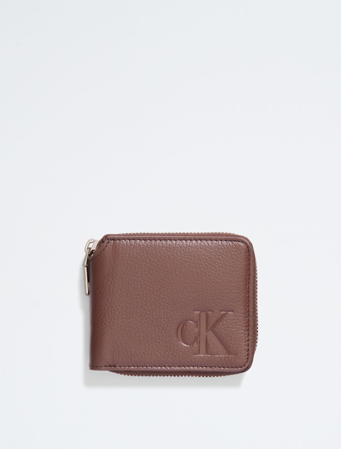 Calvin Klein Men's All Day Compact Zip Wallet - Brown