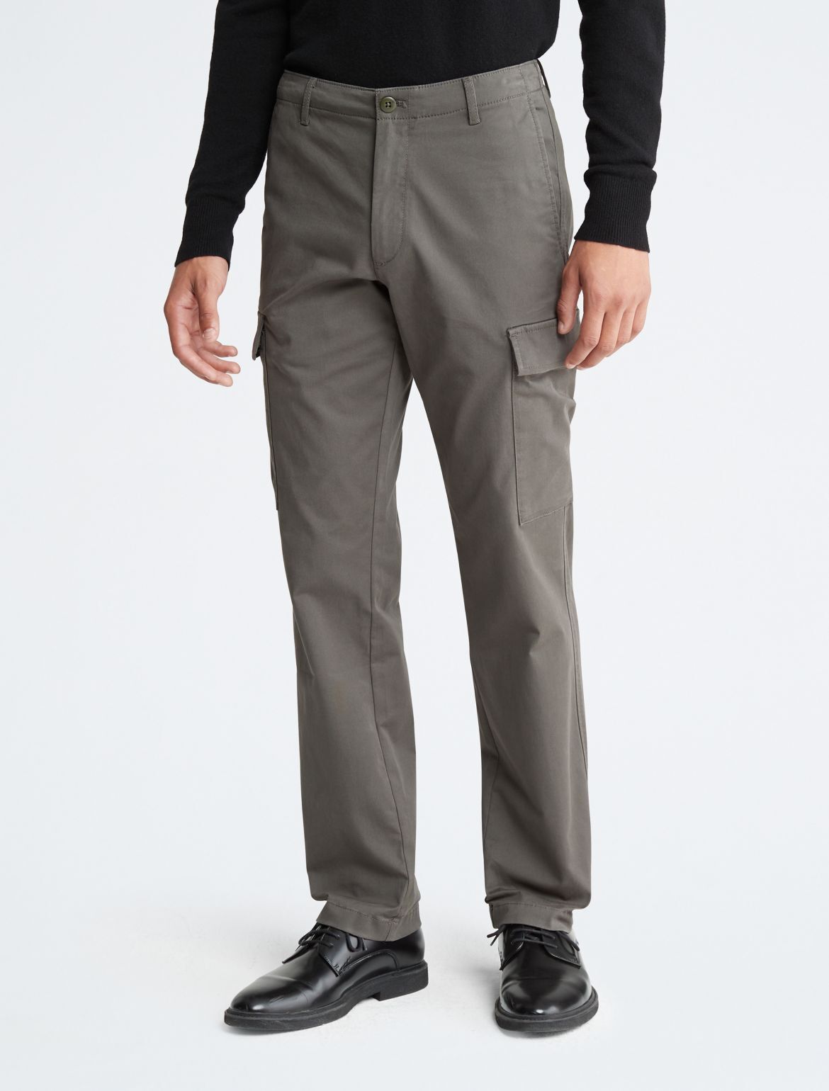 Calvin Klein Men's Twill Cargo Pants - Grey - 34W x 30L