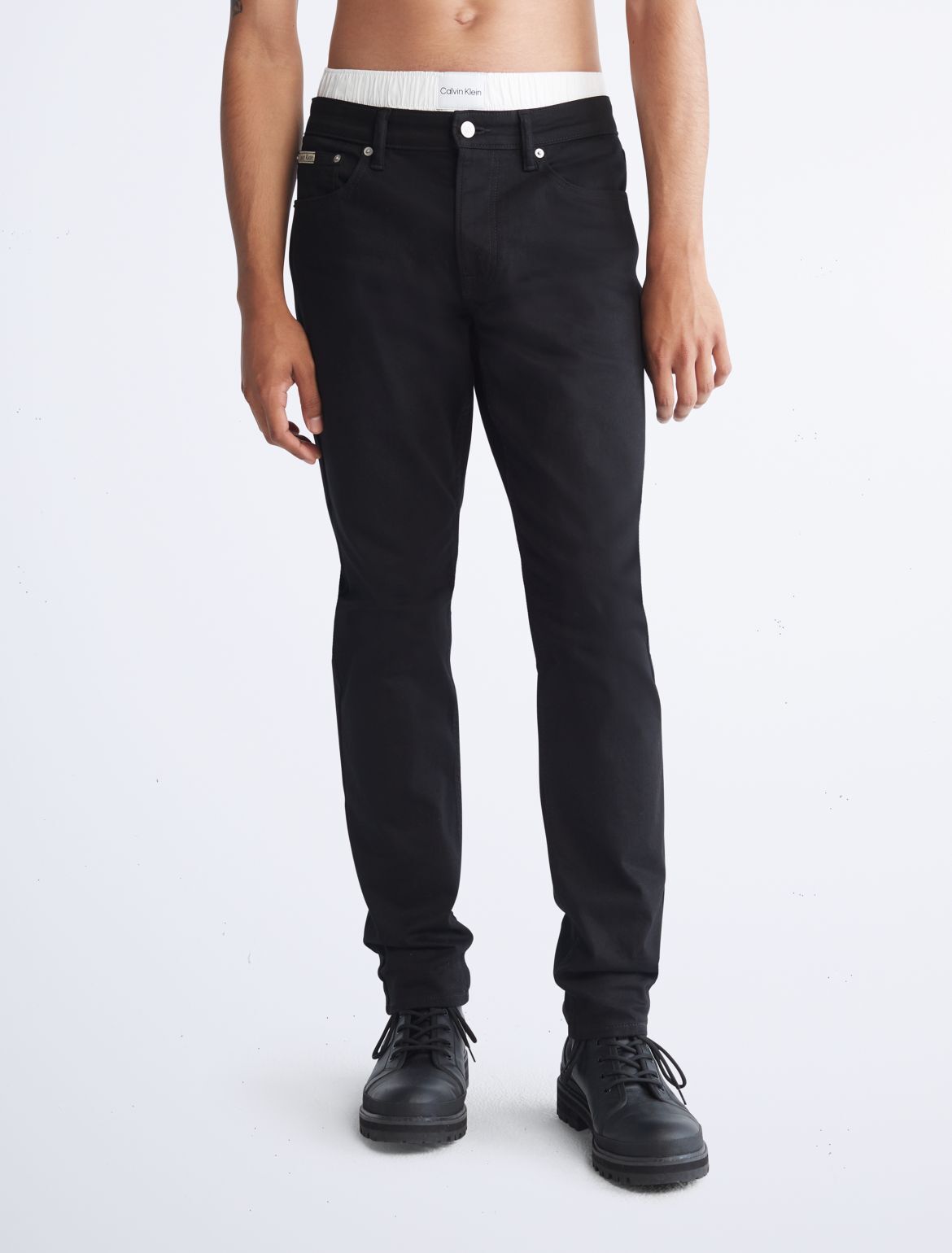 Calvin Klein Men's Slim Fit Jean - Black - 38W x 30L