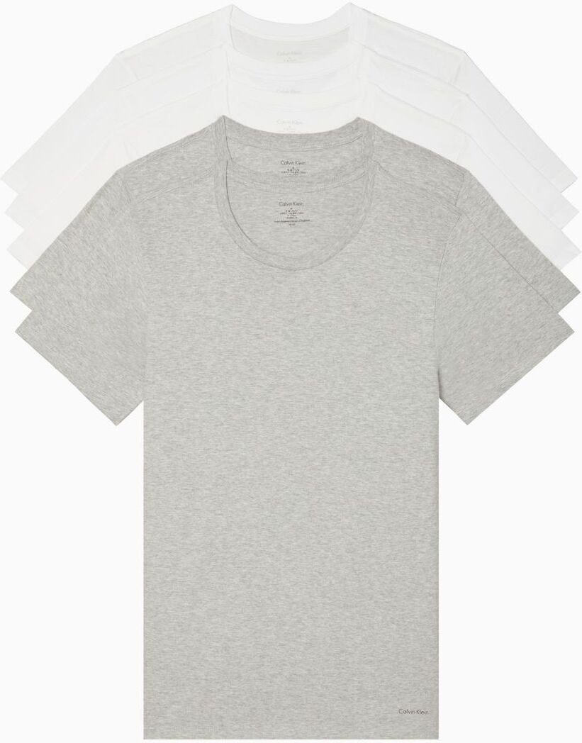 Calvin Klein Men's Cotton Classics 5-Pack Crewneck T-Shirt - Grey - XL