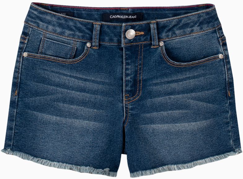 Calvin Klein Girls' Girls Cut-Off Denim Shorts - Blue - 10