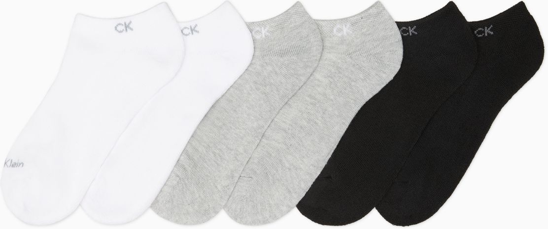 Calvin Klein Women's Basic Cushion No Show 6-Pack Socks - Multi