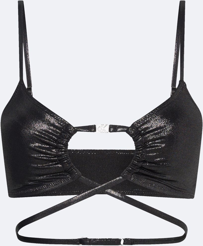 Calvin Klein Women's Strappy Bralette Top - Black - XL