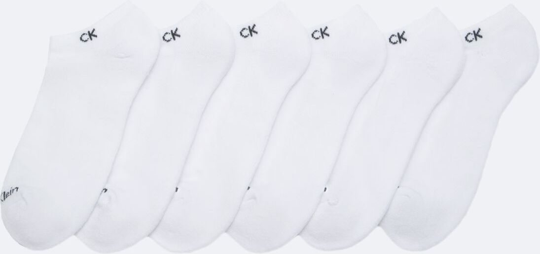 Calvin Klein Men's Cushion 6-Pack No Show Socks - White