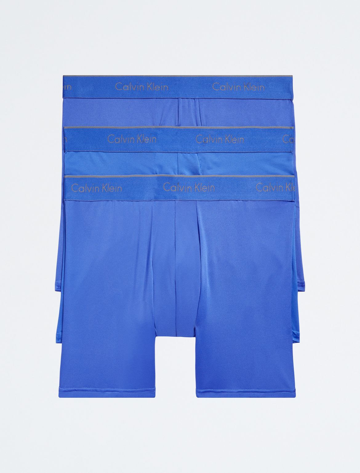 Calvin Klein Men's Micro Stretch 3-Pack Boxer Brief - Blue - S