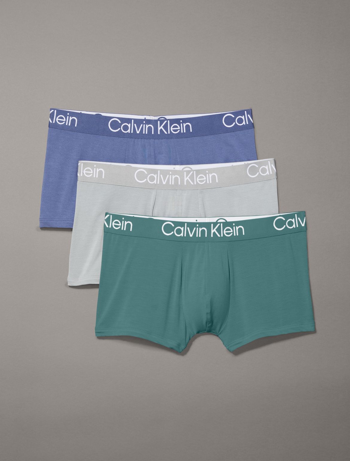 Calvin Klein Men's Ultra-Soft Modern 3-Pack Trunk - White - XL