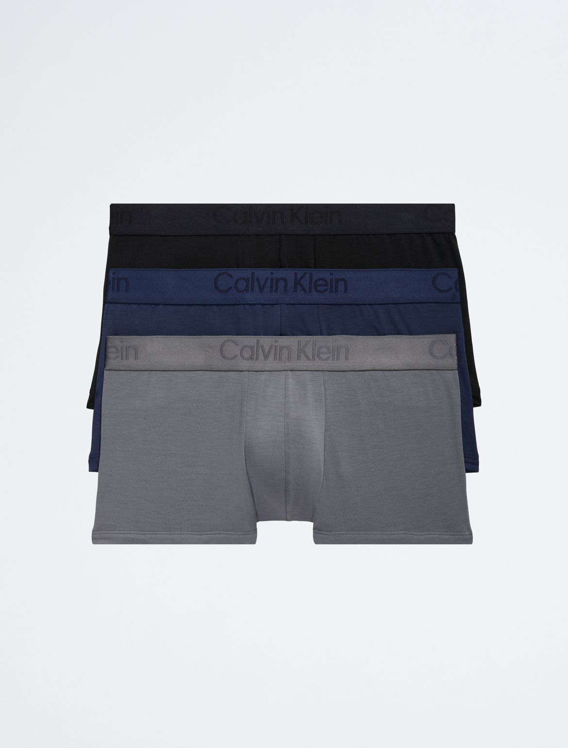 Calvin Klein Men's CK Black 3-Pack Low Rise Trunk - Multi - XL