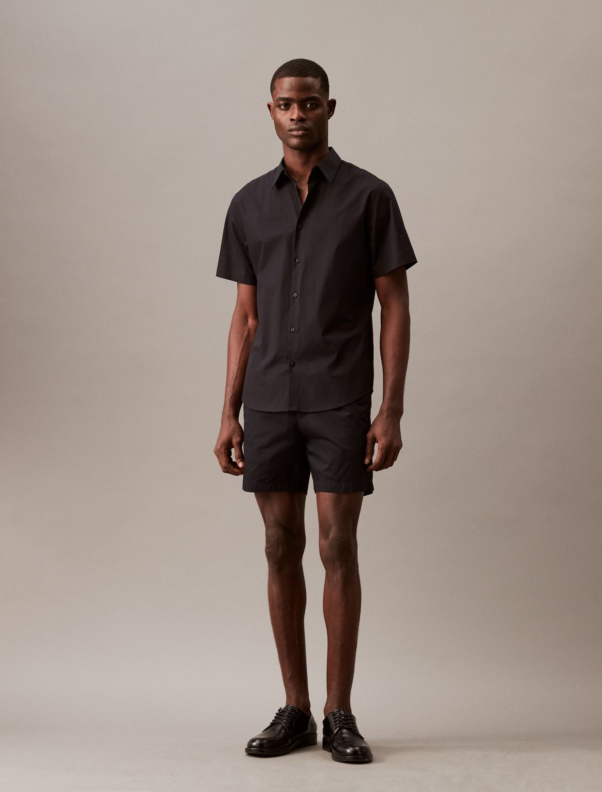 Calvin Klein Men's Brushed Cotton Pull-On Shorts - Black - XL