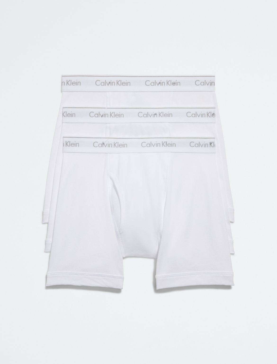 Calvin Klein Men's Cotton Classics 3-Pack Boxer Brief - White - S