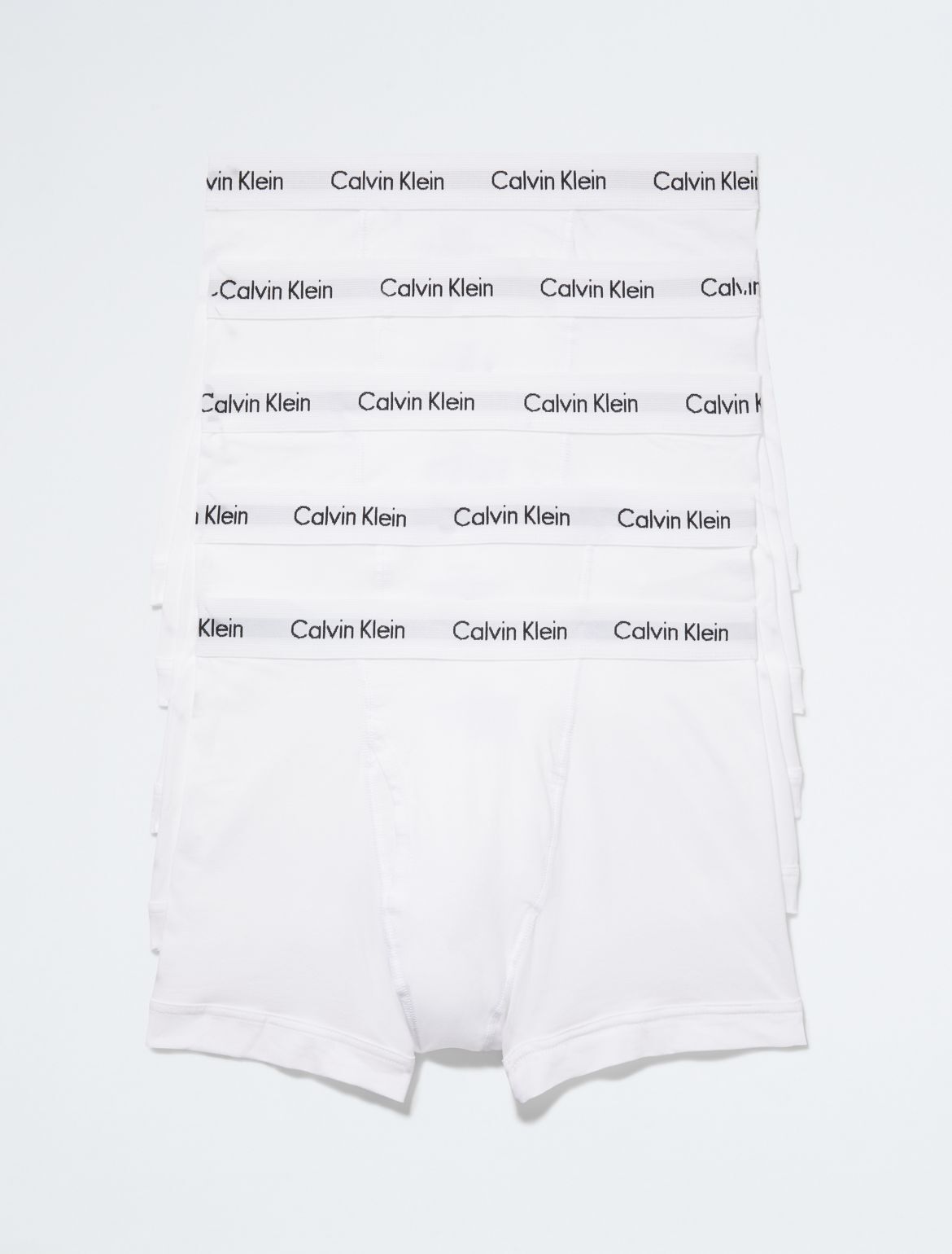 Calvin Klein Men's Cotton Stretch 5-Pack Trunk - White - M